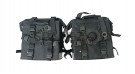Fit For Royal Enfield Guerrilla 450 Canvas Pannier Bags Black With Mounting - SPAREZO